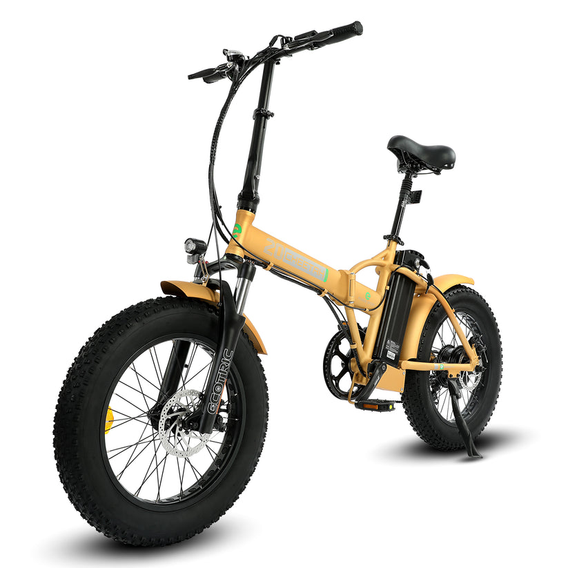 Ecotric 48V Fat Tire Portable and Folding Electric Bike with LCD display